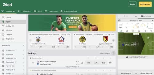 Qbet Sportwetten Online