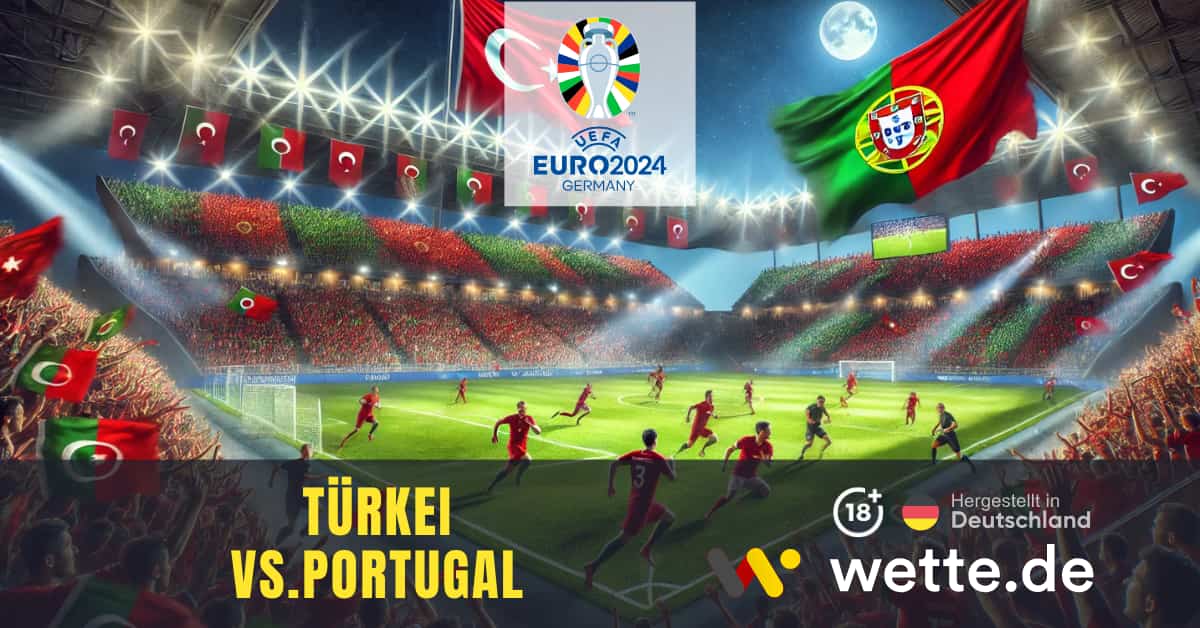 Türkei gegen Portugal in Euro 2024