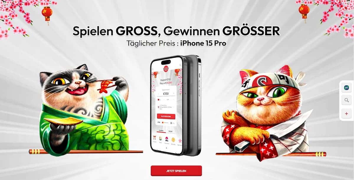 Mobiles Casino und App im Sushi Casino