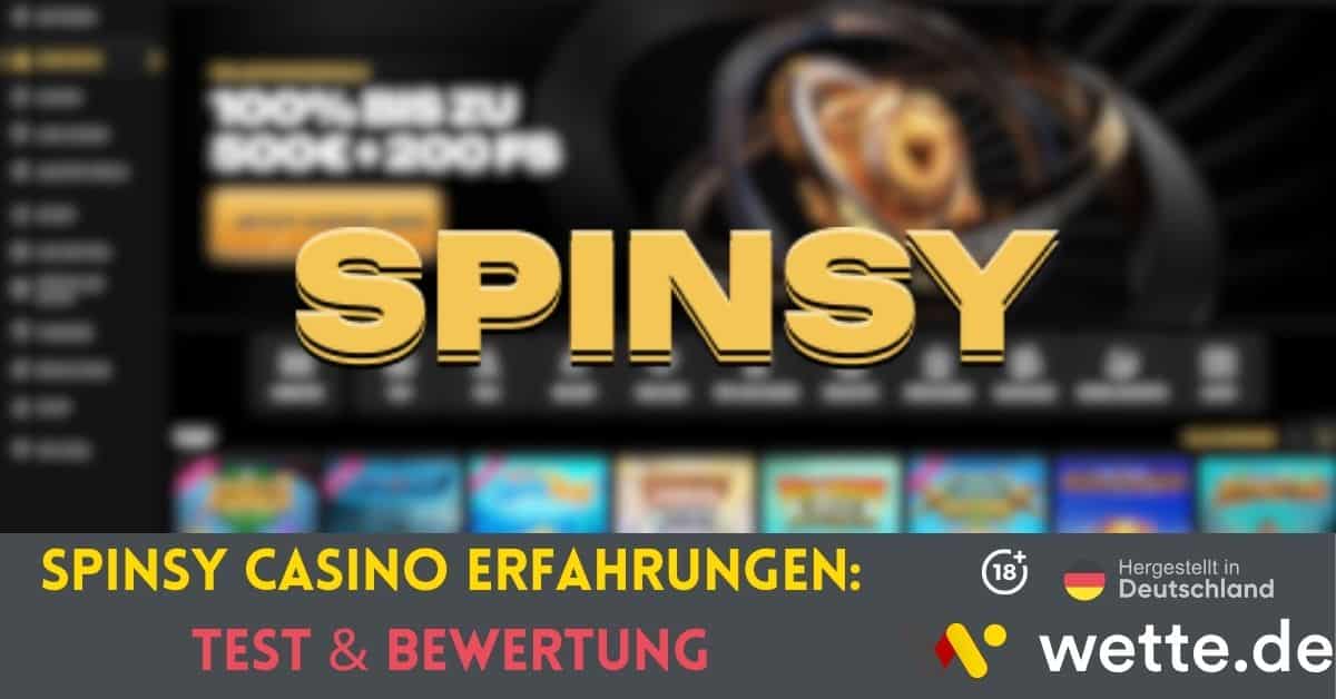 Spinsy Casino Erfahrungen Test & Bewertung