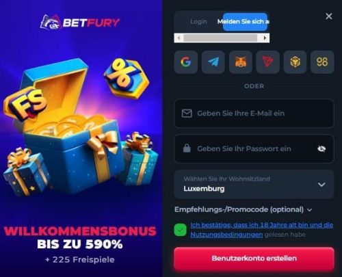 Betfury Casino Gallerie