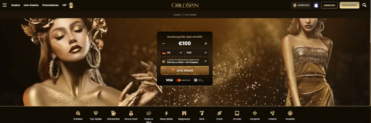 Goldspin Startseite