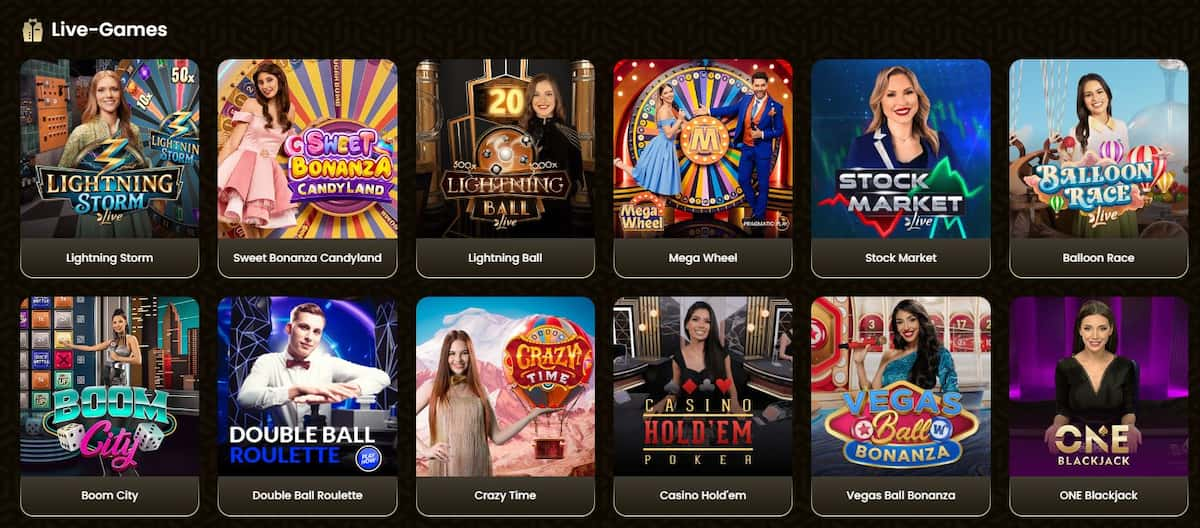 Live Casino bei GoldSpin