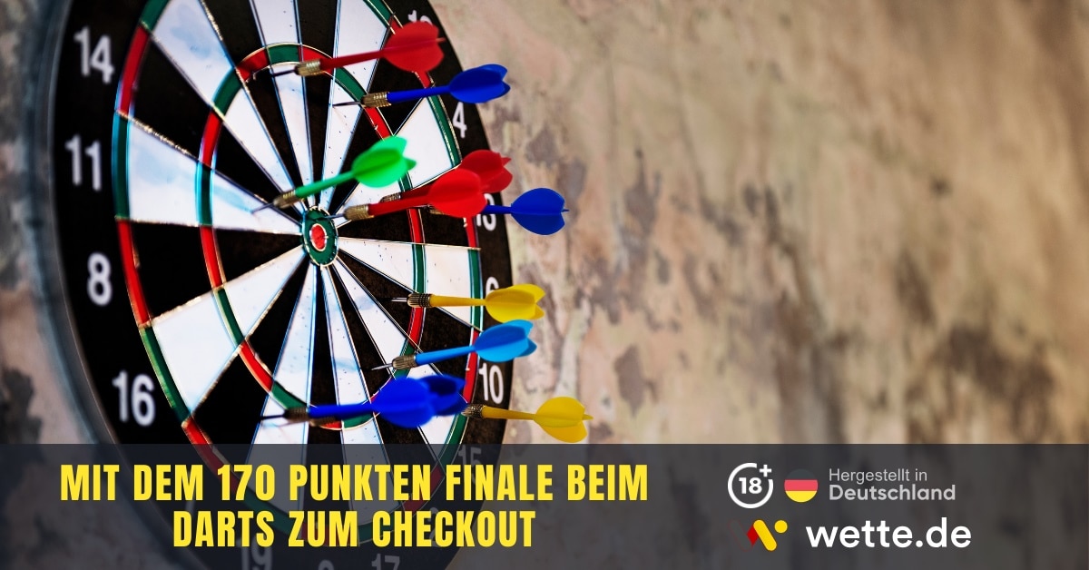 Mit dem 170 Punkten Finale beim Darts zum Checkout