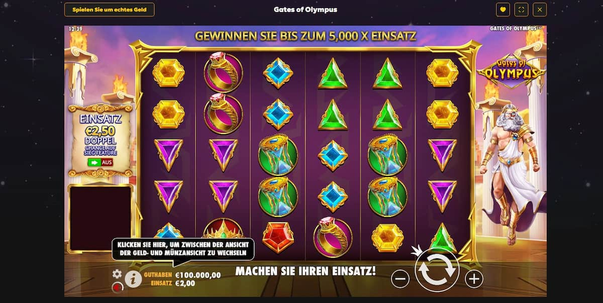 Spielen Sie um Echtgeldgewinne im Megarich Casino