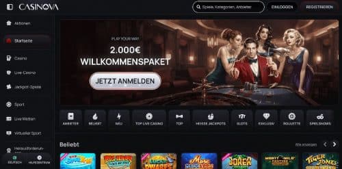 Casinova Casino Startseite