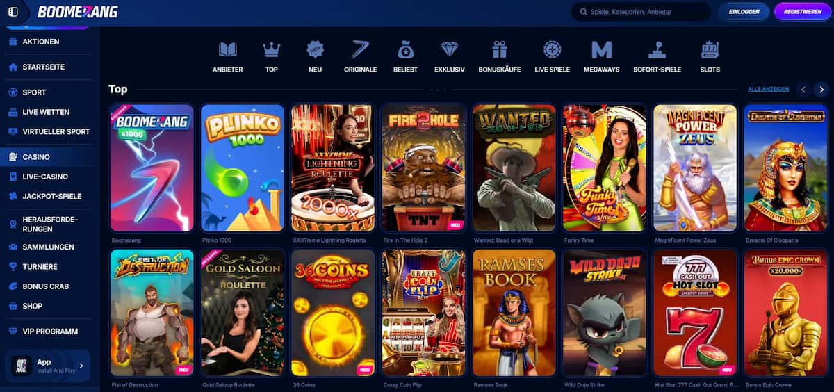 Boomerang Bet Casino im Test