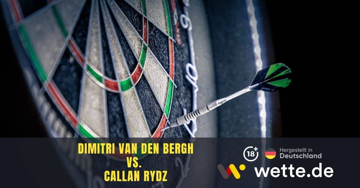 Dimitri Van den Bergh vs. Callan Rydz darts wm prognose