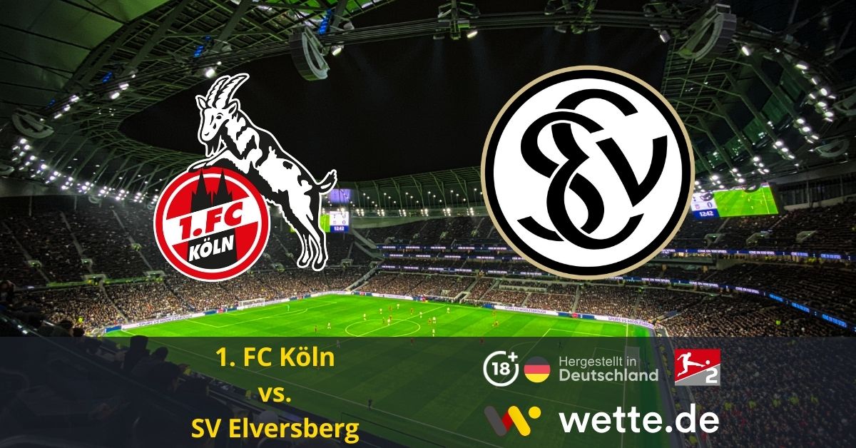 1. FC Köln vs. SV Elversberg bundesliga 2 prognose