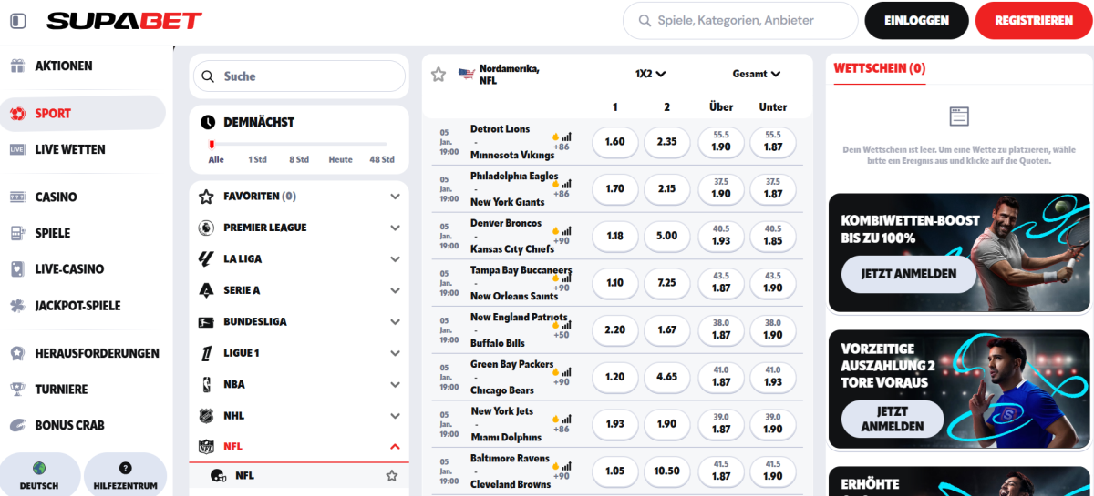 Supabet NFL