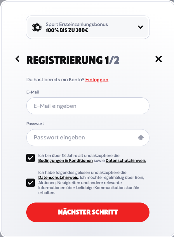 Supabet Registrierung 2