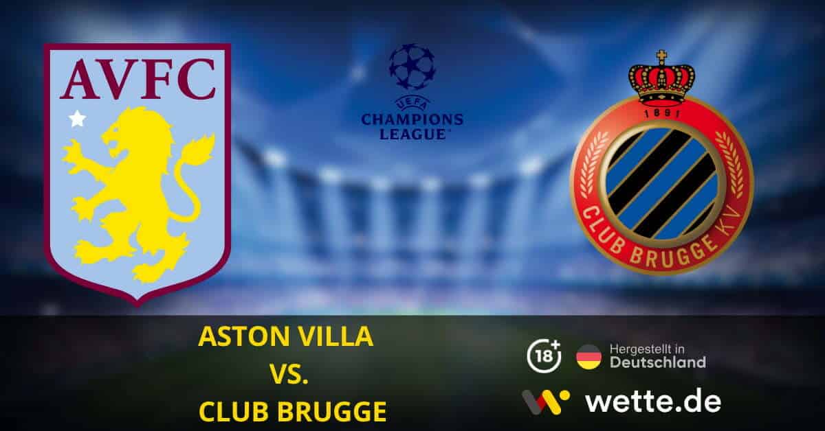 Aston Villa vs. Club Brugge Champions League Prognose